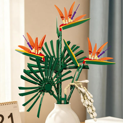 JIESTAR Bird of Paradise Flower Arrangement Building Set - JJ9268-6.jpg