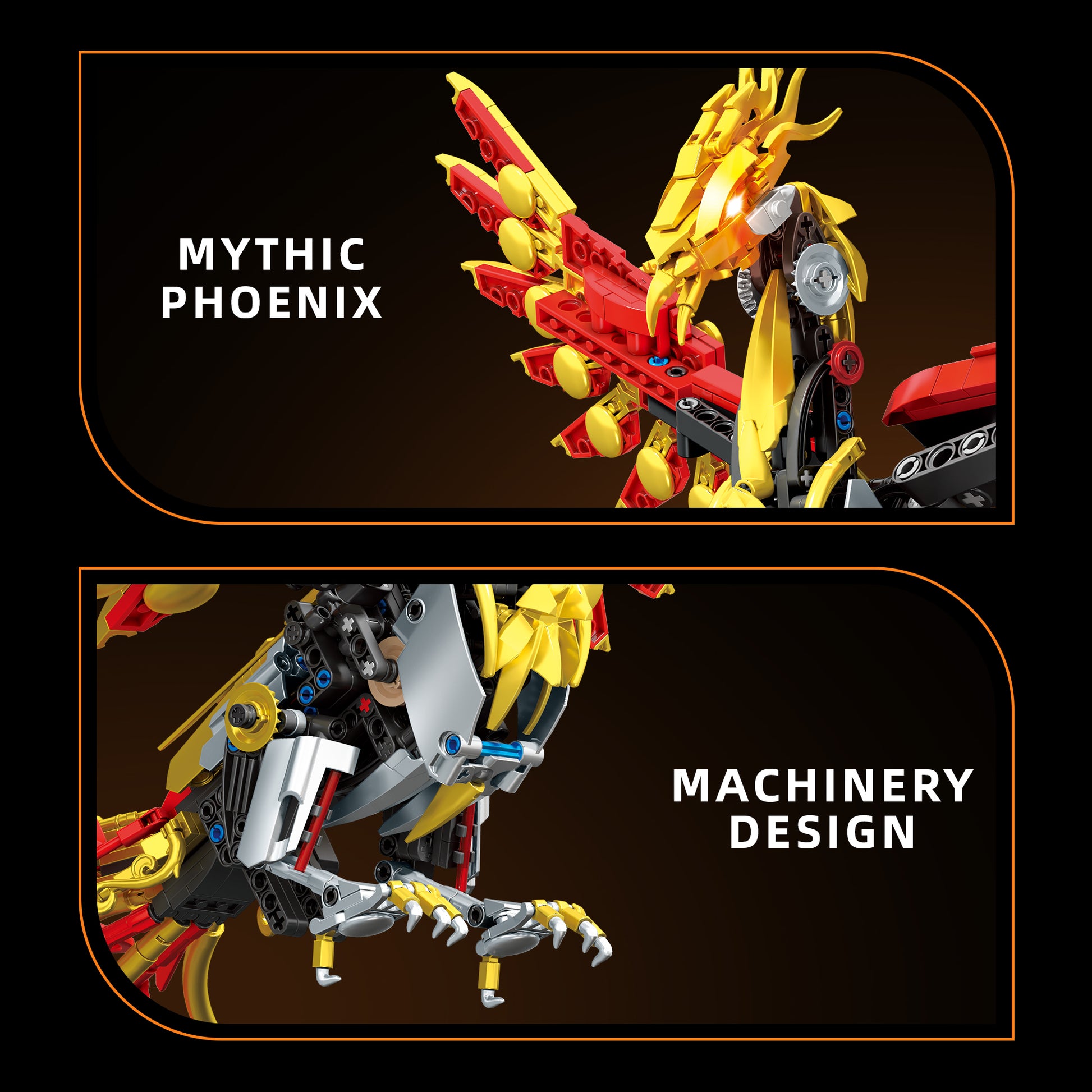 JIQI Mechanical Phoenix Display Model Kit JQ1152 - JQ1152-3.jpg
