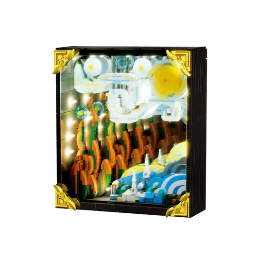 JIQI Deep Space Starry Sky Wall Art Building Set JQ1153 - JQ1153-白底.jpg