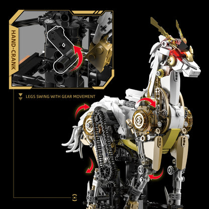 JIQI Mechanical Horse Display Model Kit JQ1167 - JQ1167-5.jpg