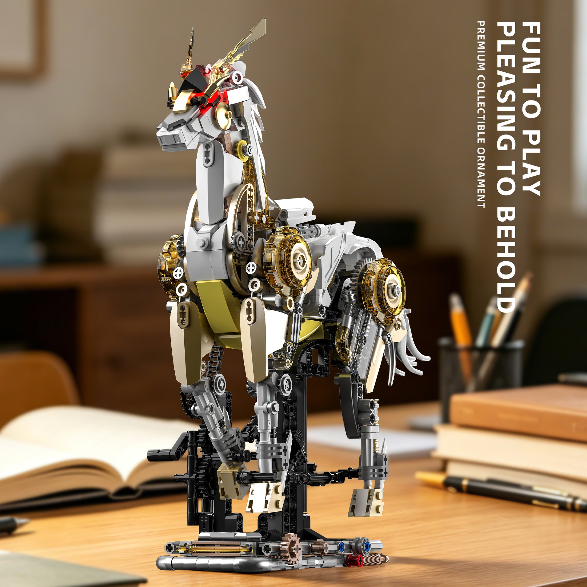 JIQI Mechanical Horse Display Model Kit JQ1167 - JQ1167-6.jpg