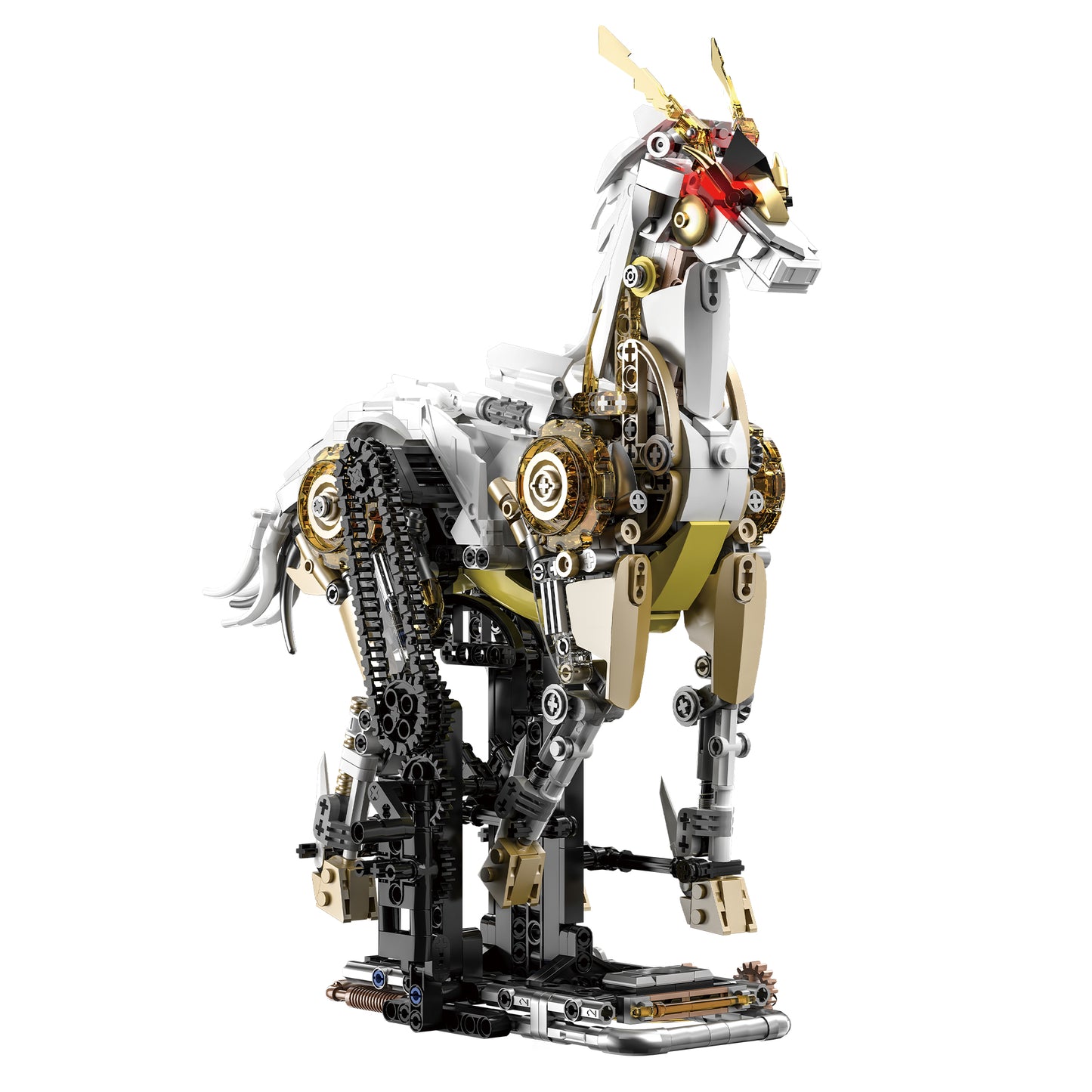 JIQI Mechanical Horse Display Model Kit JQ1167 - JQ1167-7.jpg