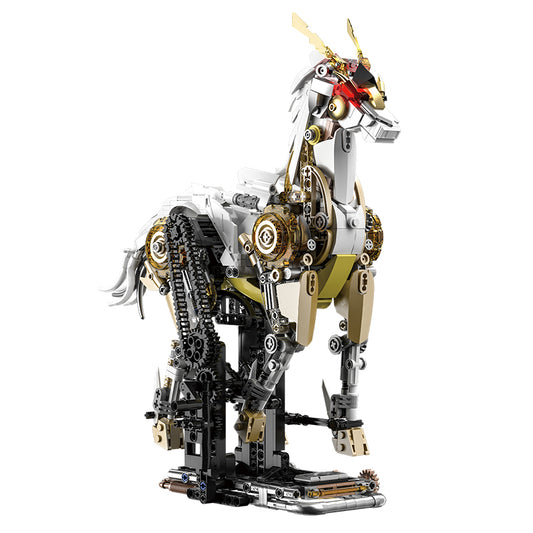 JIQI Mechanical Horse Display Model Kit JQ1167 - JQ1167-白底.jpg