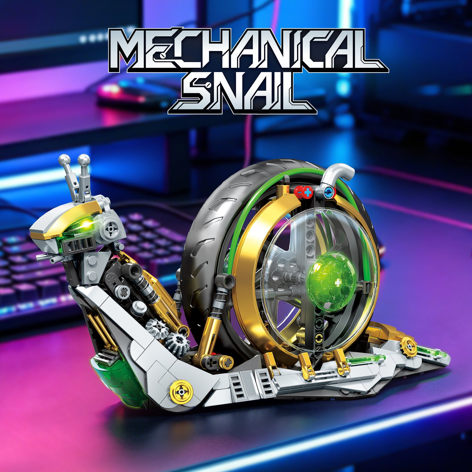 JIQI Mechanical Snail Display Model Kit JQ1168 - JQ1168-1.jpg