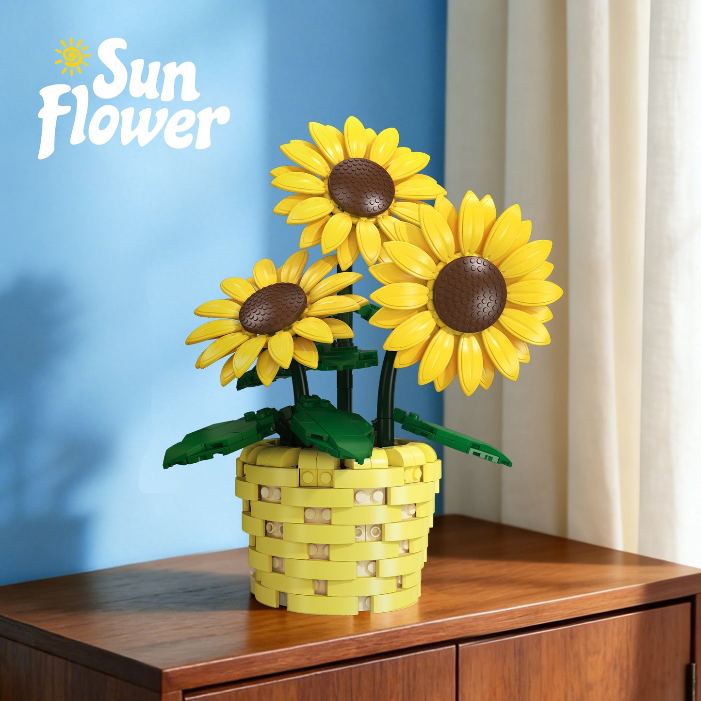 JIESTAR Sunflower Bonsai Building Block Set - X88051-1-2.jpg