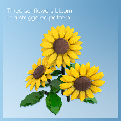 JIESTAR Sunflower Bonsai Building Block Set - X88051-2.jpg