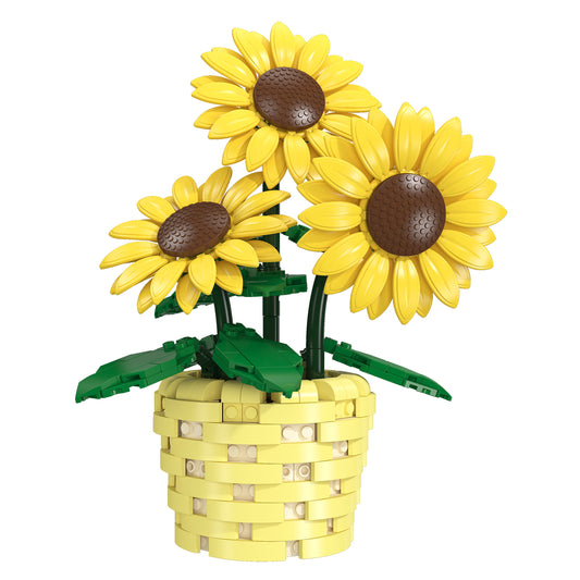 JIESTAR Sunflower Bonsai Building Block Set - X88051-白底.jpg