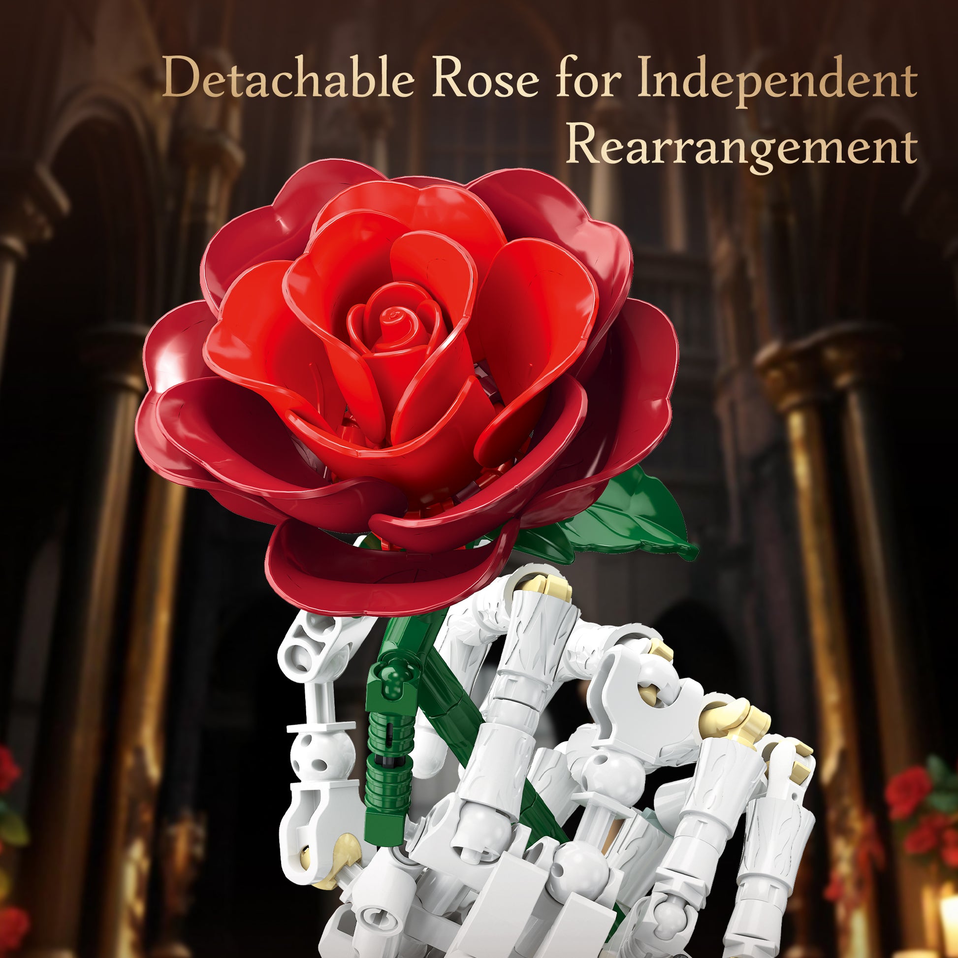 JIESTAR Eternal Vow Rose Hand Sculpture Building Set - X88054-4.jpg