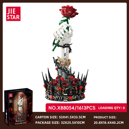 JIESTAR Eternal Vow Rose Hand Sculpture Building Set SKU image - X88054-sku.jpg