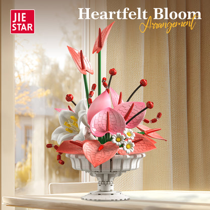 JIESTAR Heartfelt Bloom Flower Arrangement Building Set - X88055-2.jpg