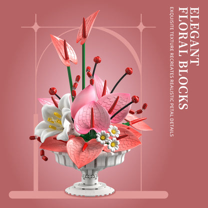 JIESTAR Heartfelt Bloom Flower Arrangement Building Set - X88055-3.jpg