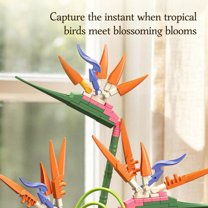 JIESTAR Tropical Bird of Paradise Flower Arrangement Building Set - X88056-4.jpg