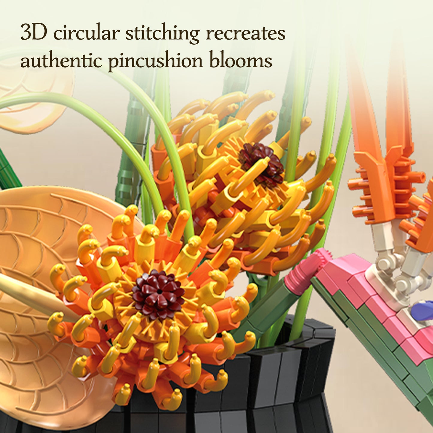 JIESTAR Tropical Bird of Paradise Flower Arrangement Building Set - X88056-5.jpg