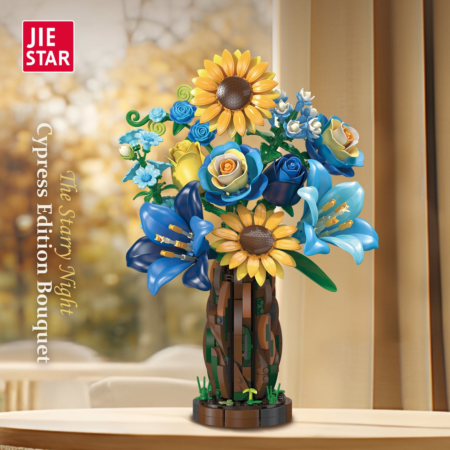JIESTAR Cypress Bouquet Flower Arrangement Building Set - X88058-2.jpg