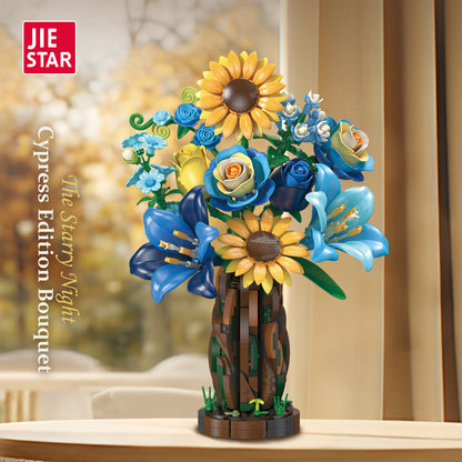 JIESTAR Cypress Bouquet Flower Arrangement Building Set - X88058-2.jpg