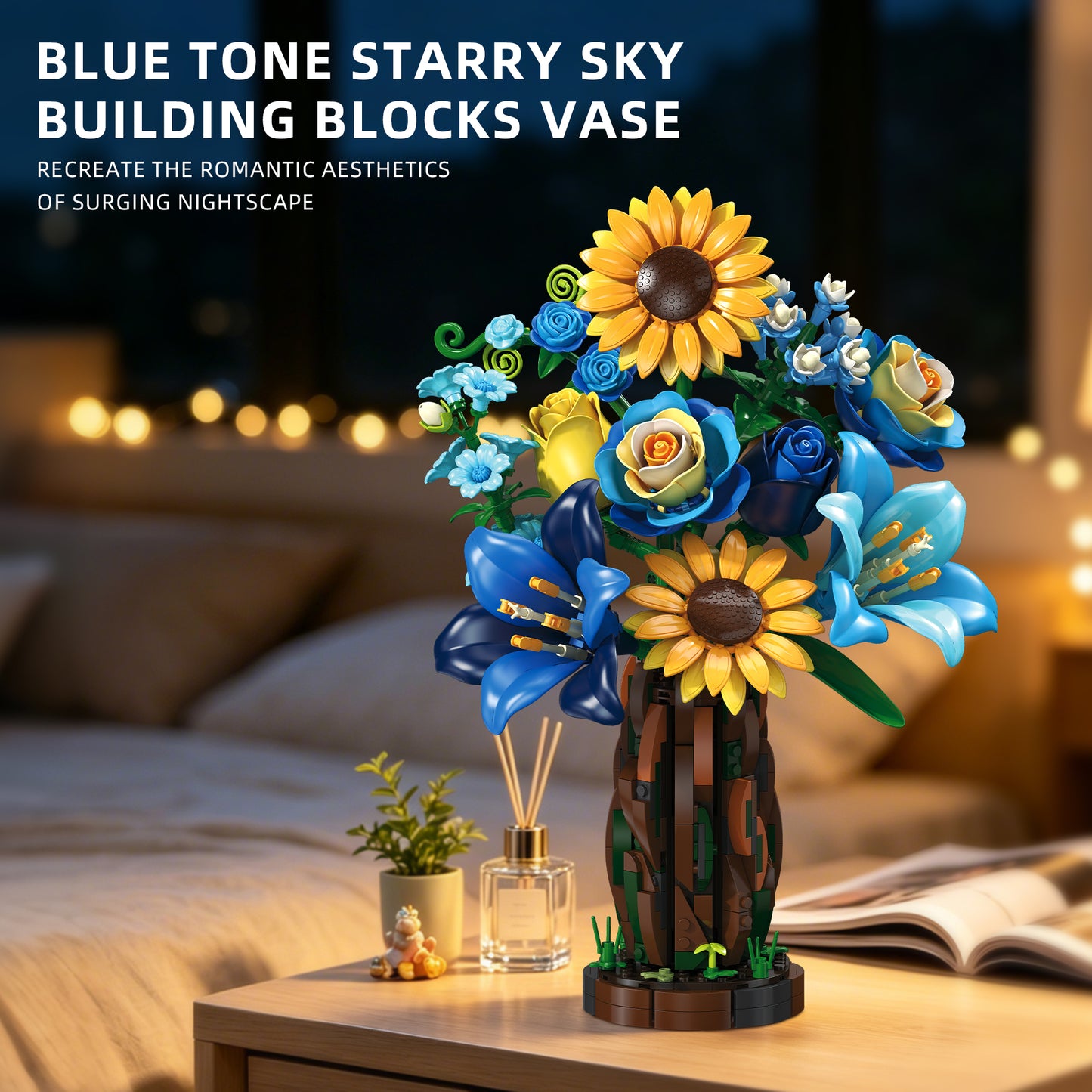 JIESTAR Cypress Bouquet Flower Arrangement Building Set - X88058-6.jpg