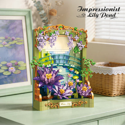 JIESTAR Impressionist Water Lily Pond Building Set - X88059-1.jpg