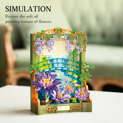 JIESTAR Impressionist Water Lily Pond Building Set - X88059-2.jpg