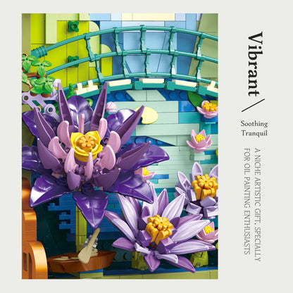JIESTAR Impressionist Water Lily Pond Building Set - X88059-3.jpg