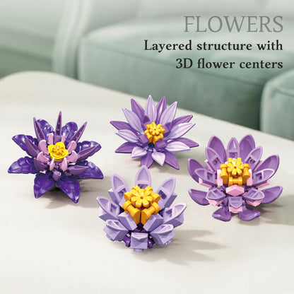 JIESTAR Impressionist Water Lily Pond Building Set - X88059-4.jpg