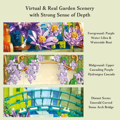 JIESTAR Impressionist Water Lily Pond Building Set - X88059-6.jpg