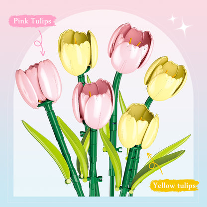 JIESTAR Tulip Potted Plant Building Block Set - X88071-3.jpg