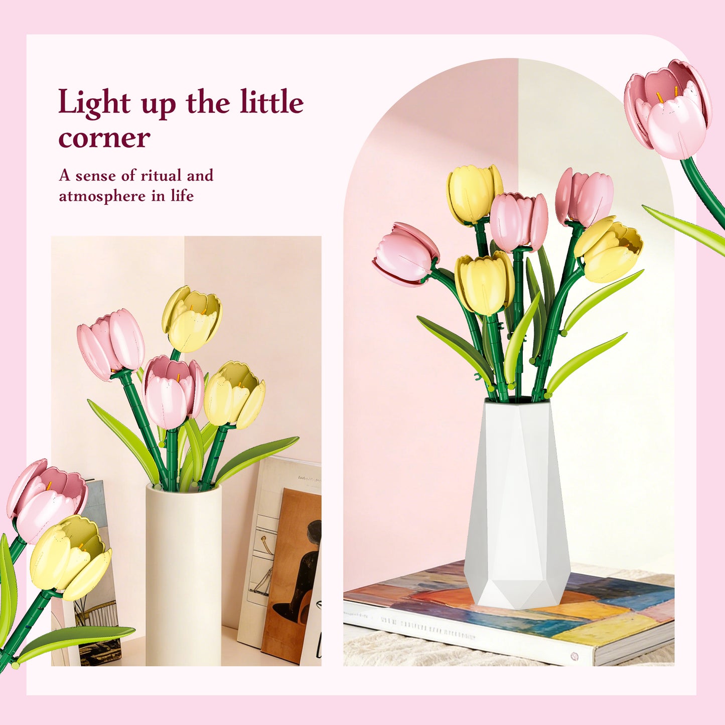 JIESTAR Tulip Potted Plant Building Block Set - X88071-4.jpg