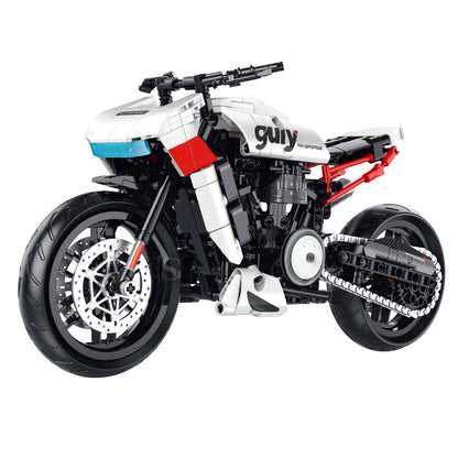 GULY 1:8 Technic Motorcycle Model Kit 60537 SKU image - 白底图-brick4.jpg