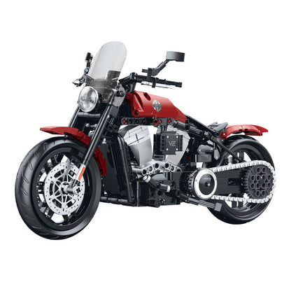 GULY 1:8 Technic Motorcycle Model Kit 60534 SKU image - 白底图-brick4.jpg