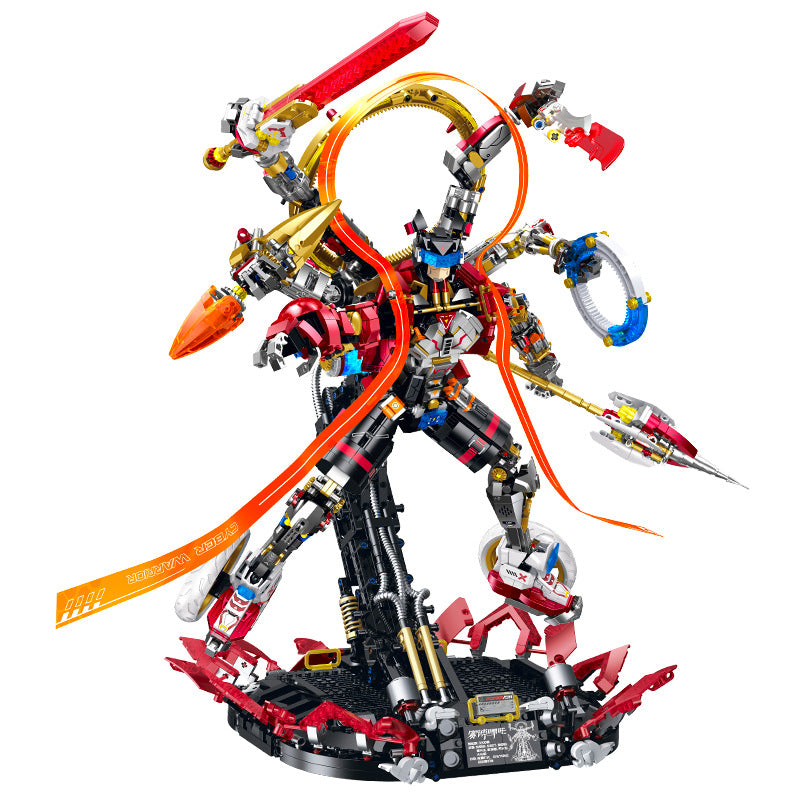 GULY Electroplated Mecha Model Kit 80504 SKU image - 白底图-brick4.jpg