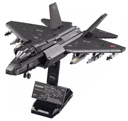 GULY Stealth Fighter Building Set 60550 SKU image - 白底图-brick4.jpg