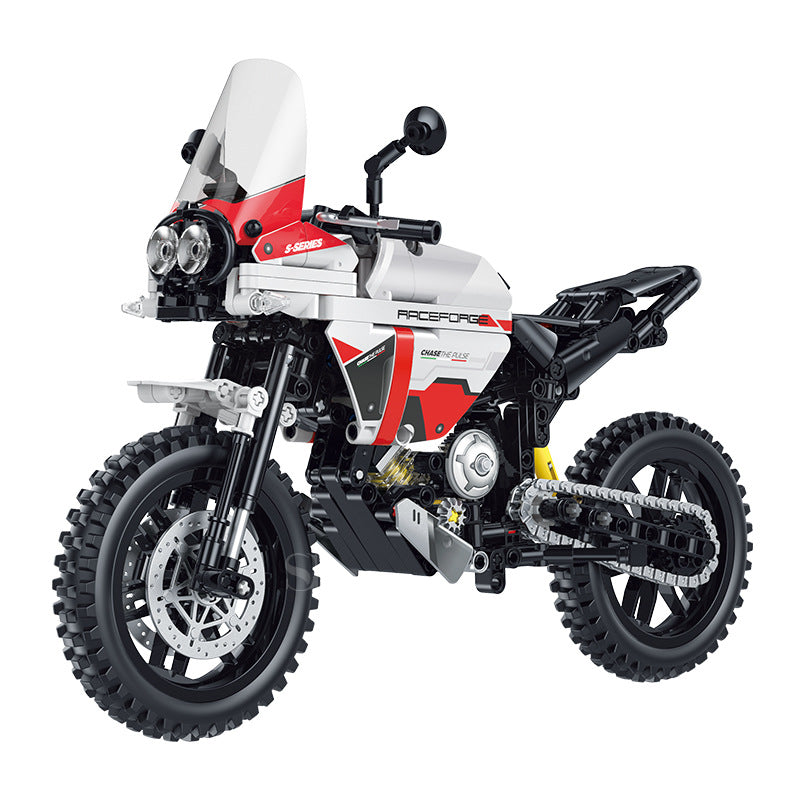 GULY 1:8 Technic Motorcycle Model Kit 60552 SKU image - 白底图-brick4.jpg