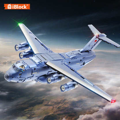 iBlock Military Transport Aircraft Model Kit