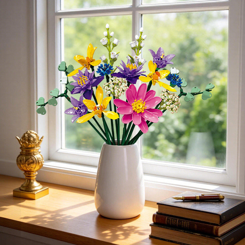 JIESTAR Flowers Building Set