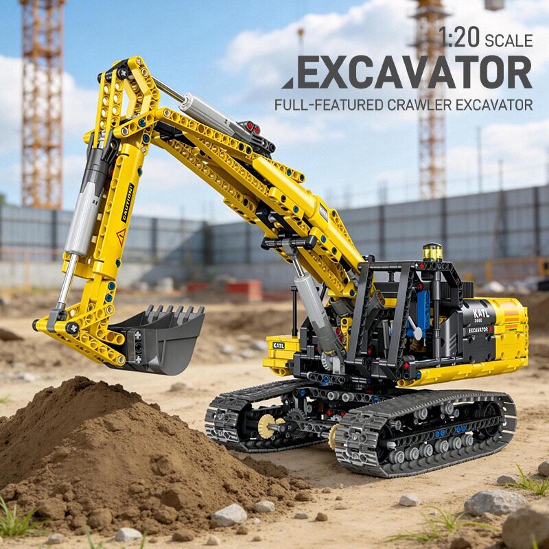 JIESTAR Full-Featured Crawler Excavator Model Kit