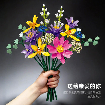 JIESTAR Flowers Building Set